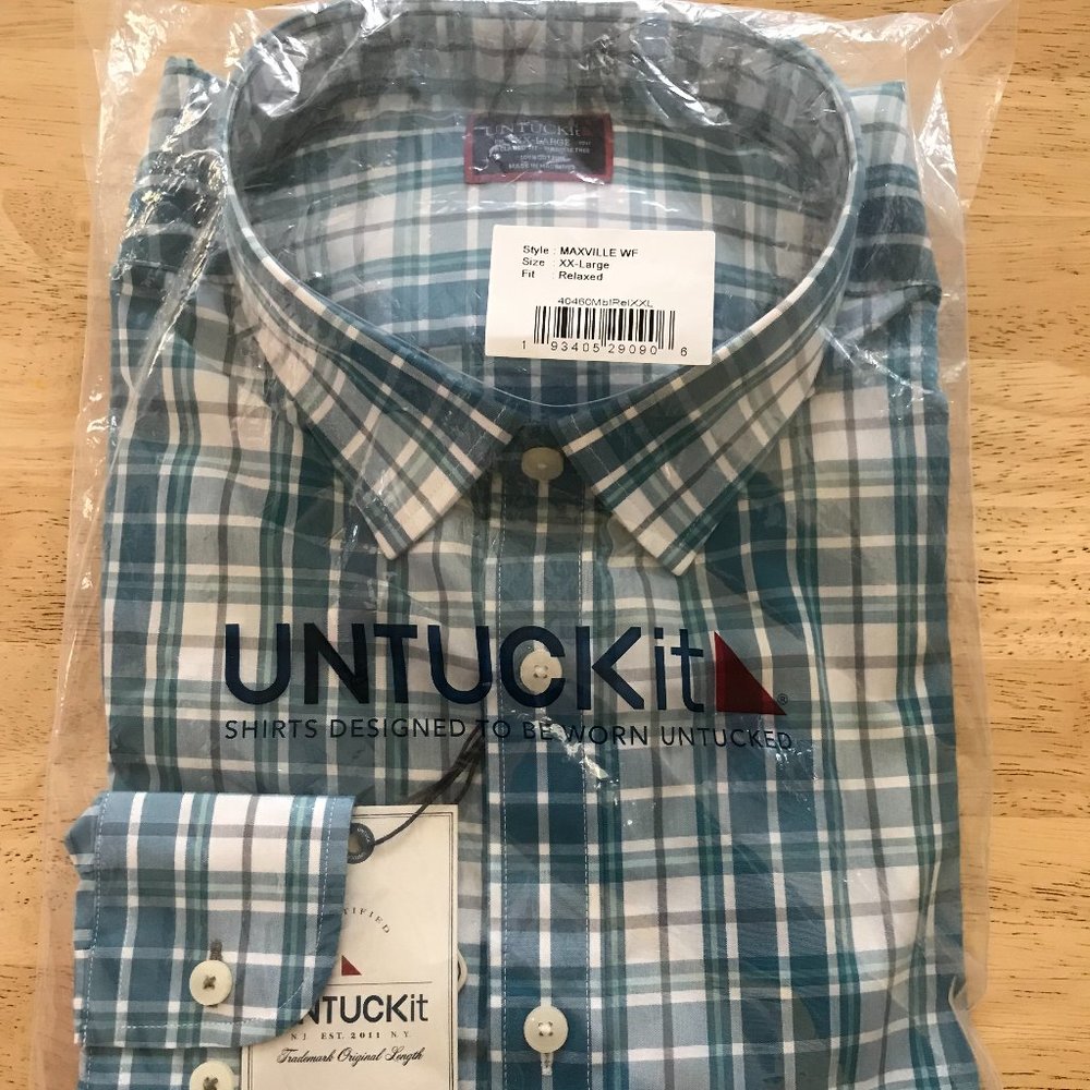 UNTUCKit Relaxed Fit Long Sleeve Shirt (Style: MAXVILLE WF)